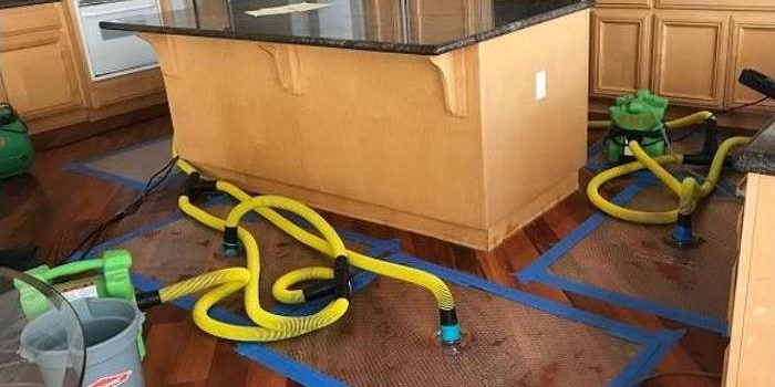 Flood damage restoration